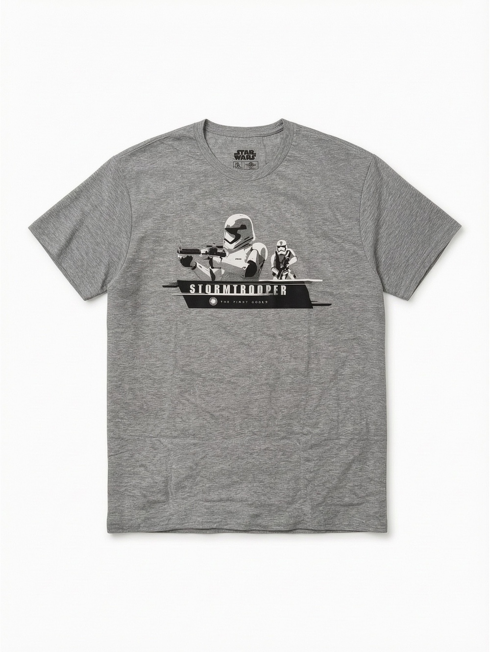 Star Wars First Order Stormtrooper T-Shirt Men’s 2XL Gray Mad Engine Graphic Tee